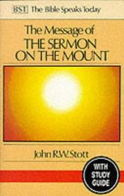 The Message of the Sermon on the Mount book cover